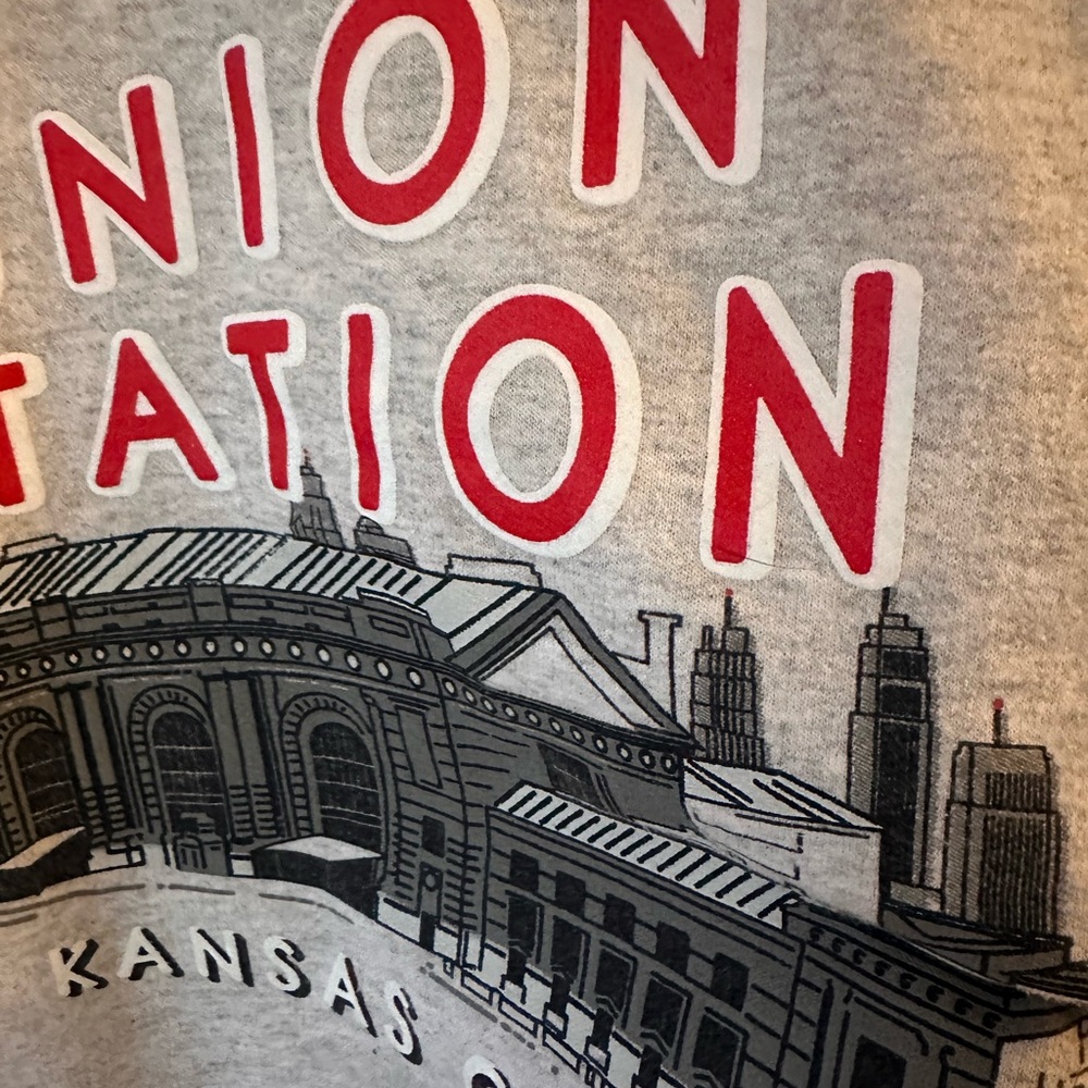 Union Station Kansas City Graphic Crewneck Sweatshirt - Gray - Picture 2 of 5